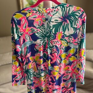 Lilly Pulitzer Amberly Swing Iris Blue Casa Dress Size Small